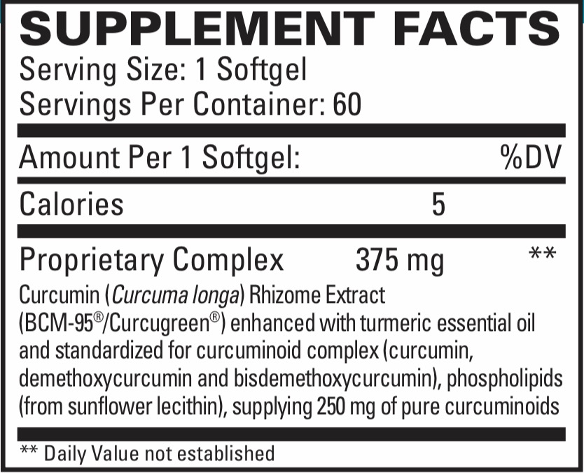 CuraPro 375 supplement facts