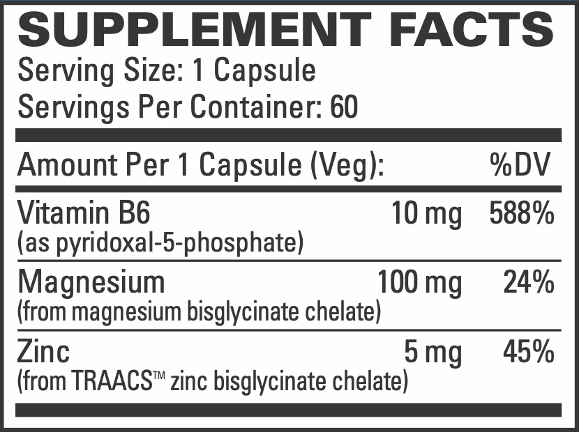 Magnesium P5P supplement facts