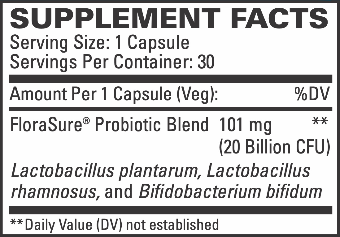 FloraSure supplement facts