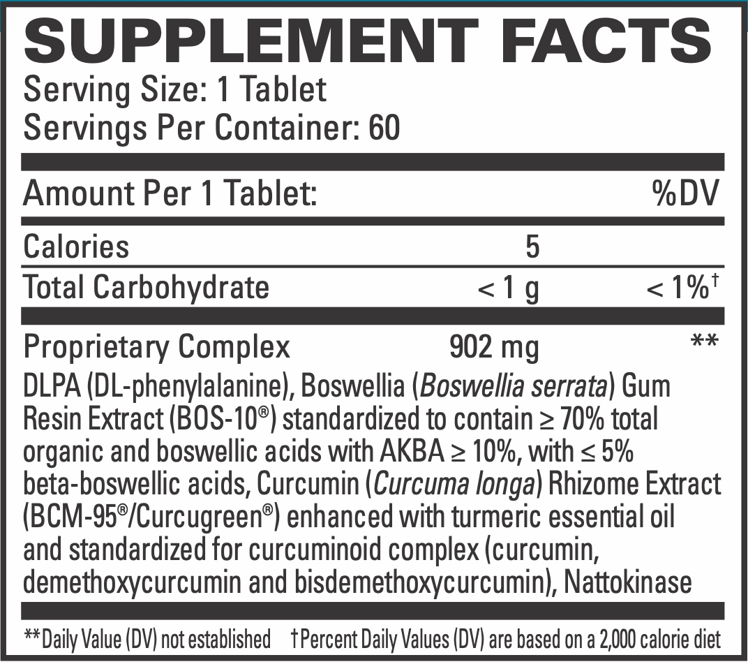 Curaphen Extra Strength supplement facts