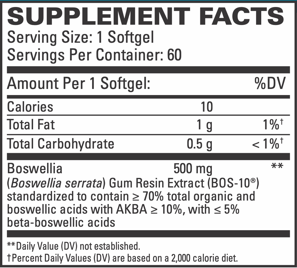 BosPro supplement facts