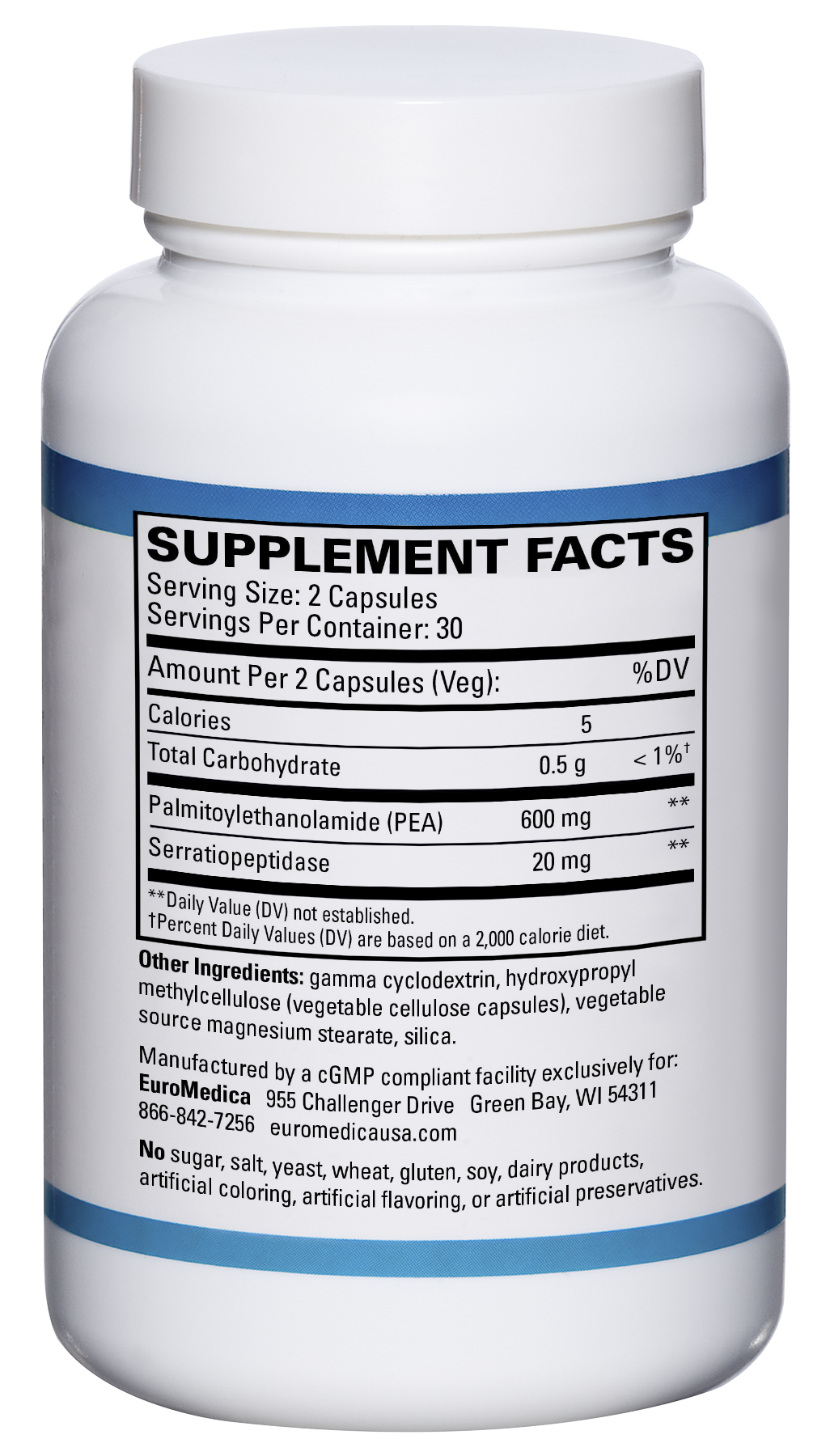 PEA Healthy Inflammation Response bottle side